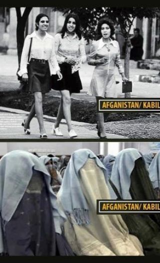 Afganistan før og etter re-islamiseringen.