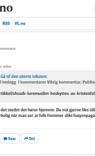 Sultan beskriver denne artikkelen som hatpropaganda. Dette bekrefter mine påstander om hans karakter.