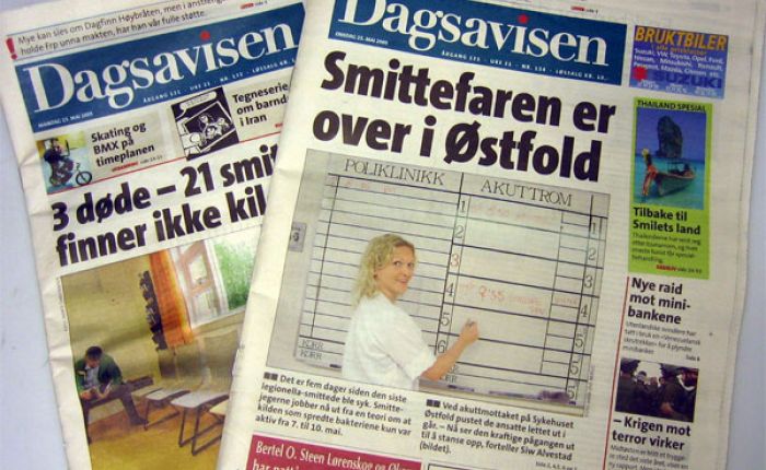 Dagsavisen som sjefredaktør Arne Strand har ansvaret for. Avisens kostnader beales nesten i sin helhet av skattebetalerne via pressestøtten.
